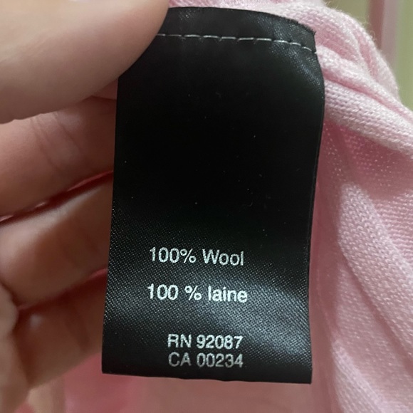 Saks Fifth Avenue Ribbed Collared Wool Sweater - Picture 12 of 16